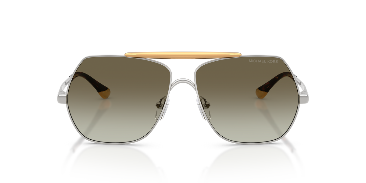 Gafas de Sol Michael Kors Denver MK1173 Plateado Brillante y Verde Degradé