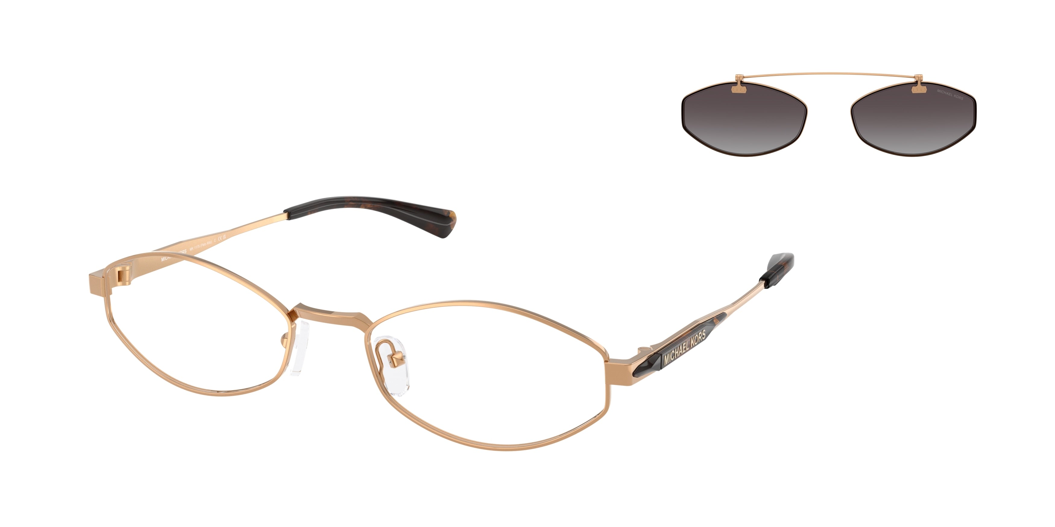 Gafas de Sol Michael Kors Palo Alto MK1175 Dorado beige y Gris Degradé