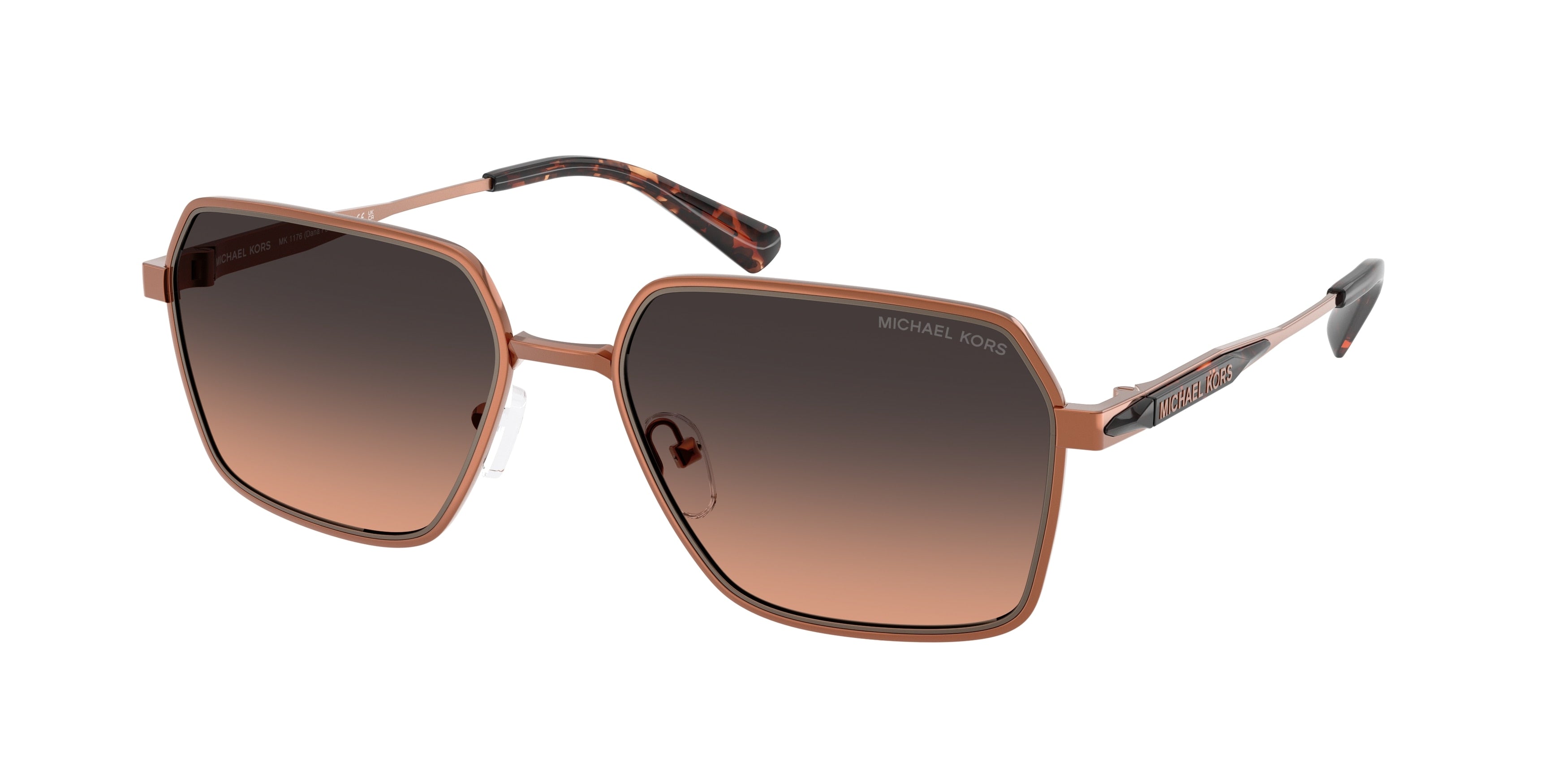 Gafas de Sol Michael Kors Dana Point MK1176 Cobre Brillante y Marrón Degradé