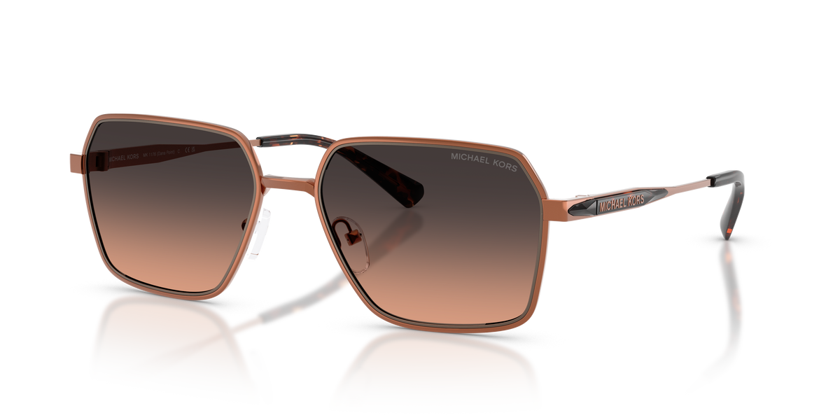 Gafas de Sol Michael Kors Dana Point MK1176 Cobre Brillante y Marrón Degradé