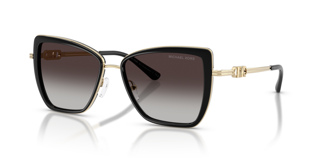Gafas de Sol Michael Kors Sea Island MK1178 Negro y Negro Degradé a Gris Claro