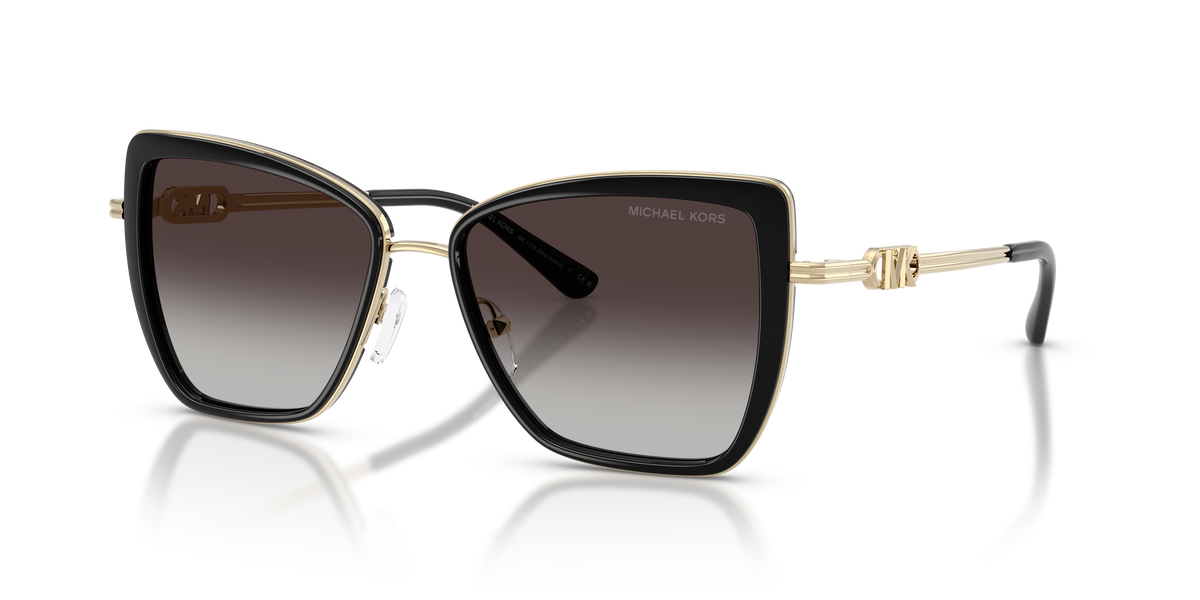 Gafas de Sol Michael Kors Sea Island MK1178 Negro y Negro Degradé a Gris Claro