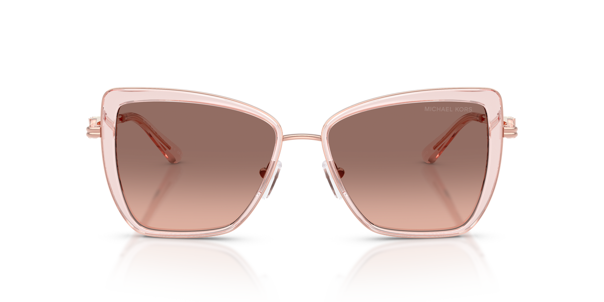 Gafas de Sol Michael Kors Sea Island MK1178 Rosa Traslúcido y Gris Degradé