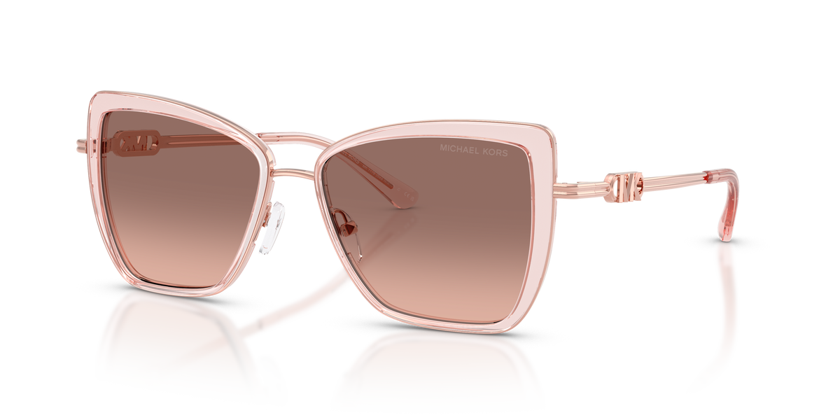 Gafas de Sol Michael Kors Sea Island MK1178 Rosa Traslúcido y Gris Degradé