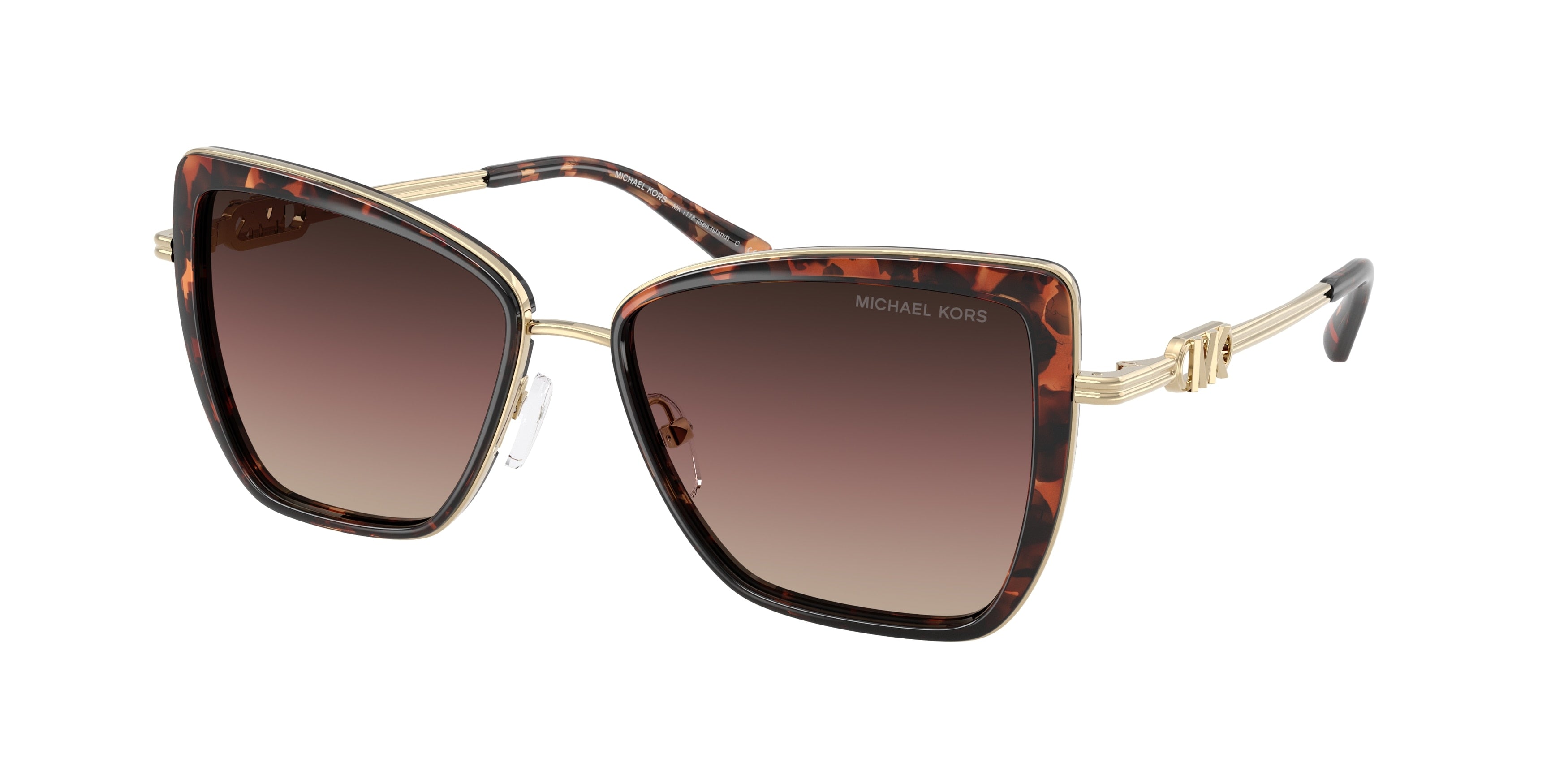 Gafas de Sol Michael Kors Sea Island MK1178 Luggage Tortoise y Marrón Degradé