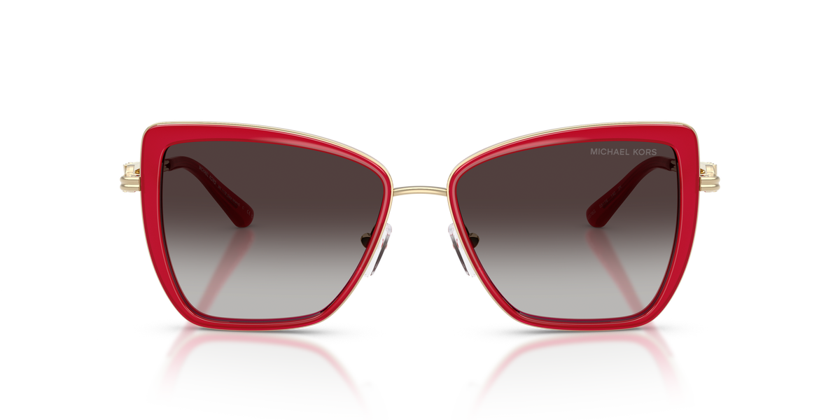 Gafas de Sol Michael Kors Sea Island MK1178 Frambuesa y Negro Degradé a Gris Claro
