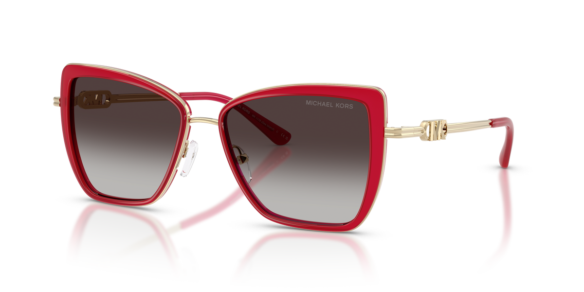 Gafas de Sol Michael Kors Sea Island MK1178 Frambuesa y Negro Degradé a Gris Claro
