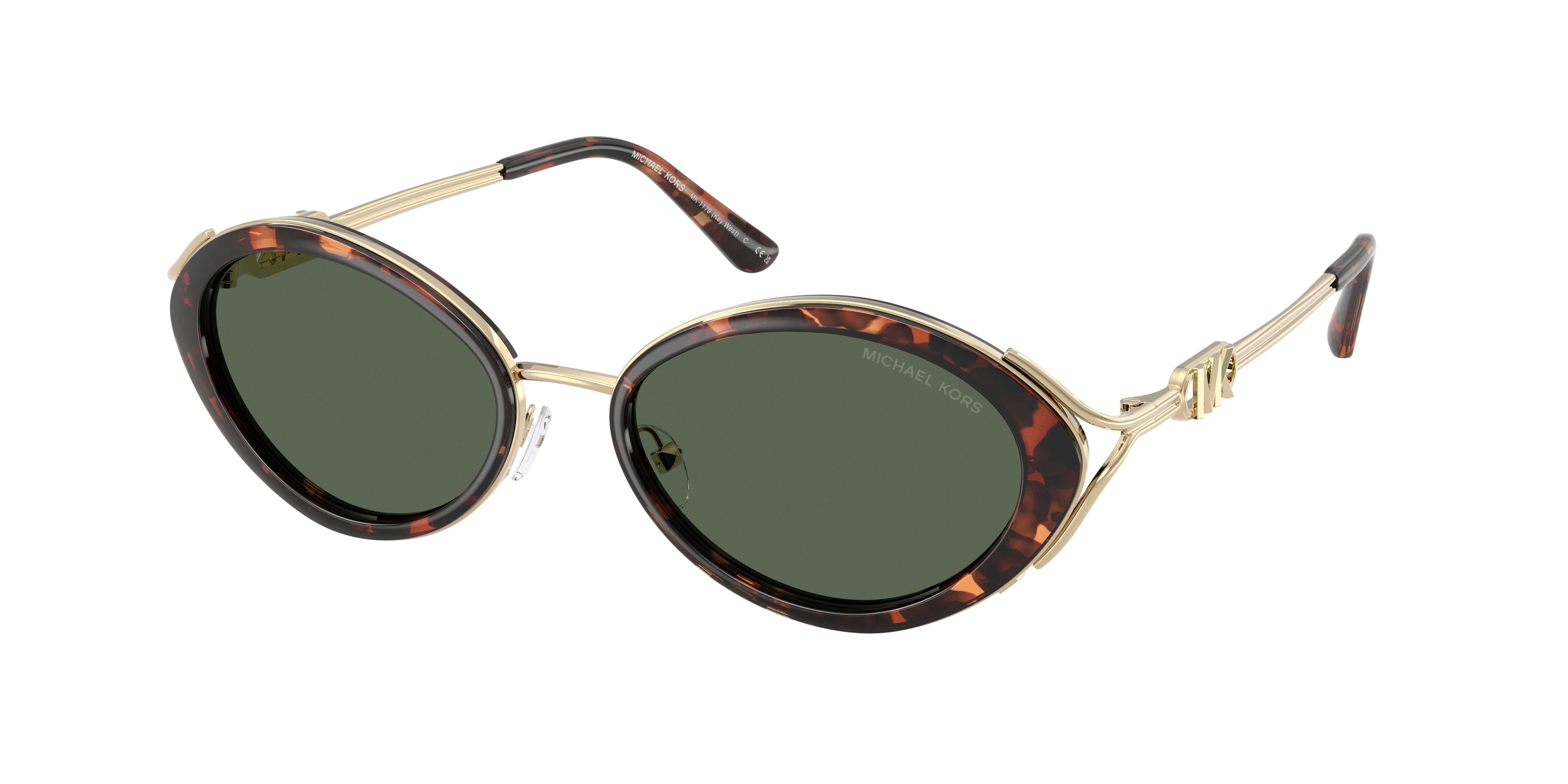 Gafas de Sol Michael Kors Key West MK1179 Luggage Tortoise y Verde