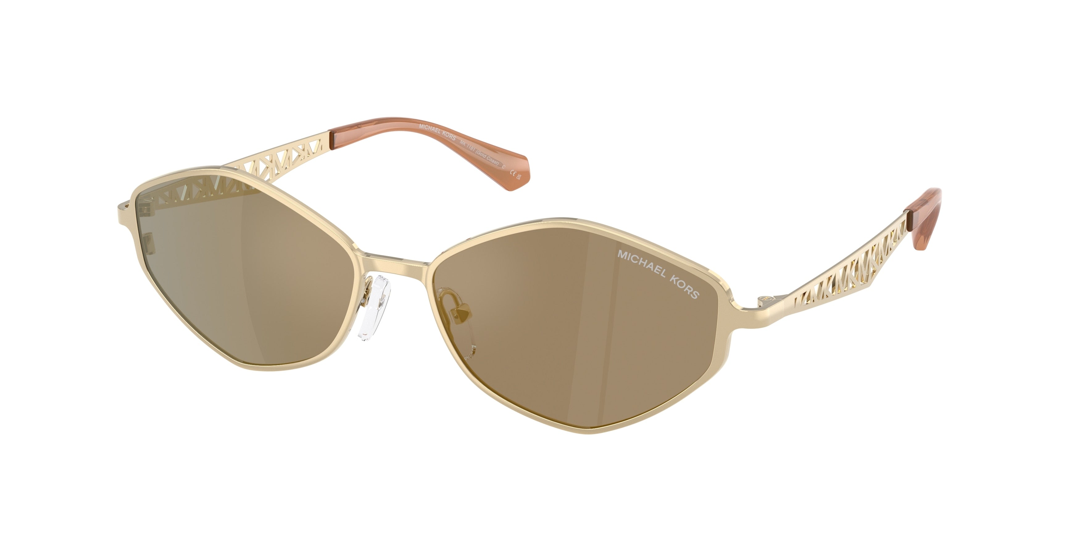 Gafas de Sol Michael Kors Gold Coast MK1181 Dorado Claro y Gris Oscuro