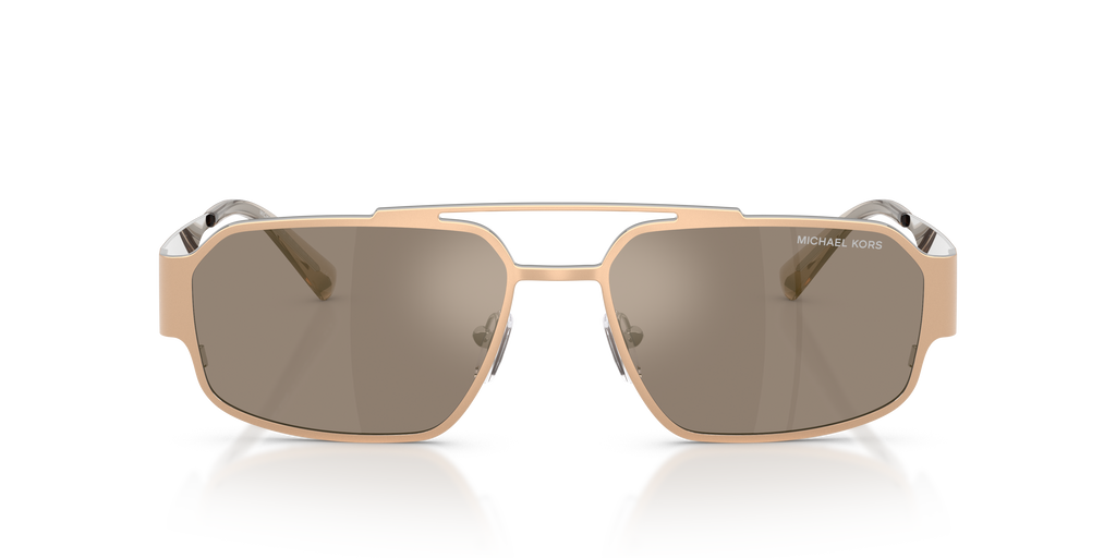 Gafas de Sol Michael Kors Cape Town MK1182 Dorado Mate y Marrón/Plateado Espejado