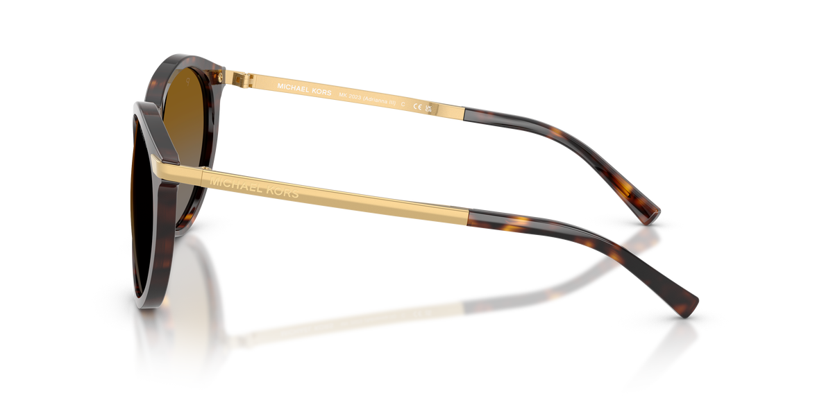 Gafas de Sol Michael Kors Adrianna III MK2023 Carey Oscuro y Marrón Degradé Polarizado