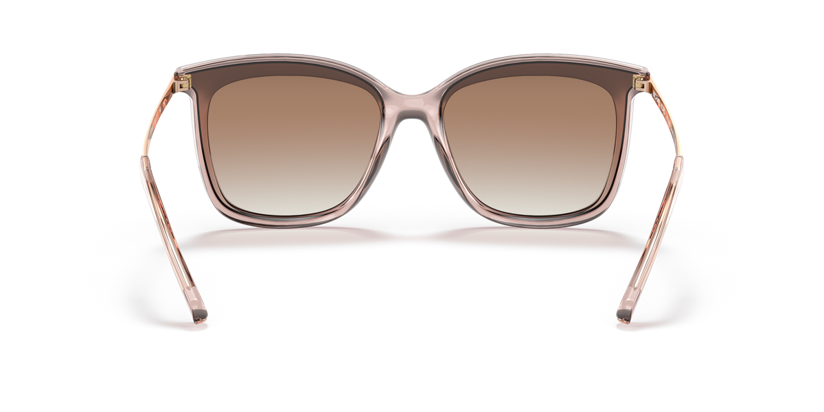 Gafas de Sol Michael Kors Zermatt MK2079U Rosa Traslúcido y Oro Rosa Degradé Espejado
