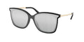 Gafas de Sol Michael Kors Zermatt MK2079U Negro y Plateado y Gris Degradé Espejado
