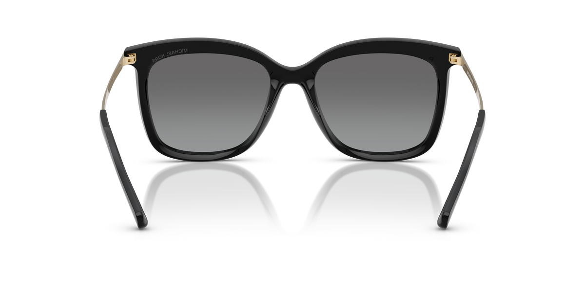 Gafas de Sol Michael Kors Zermatt MK2079U Negro y Plateado y Gris Degradé Espejado