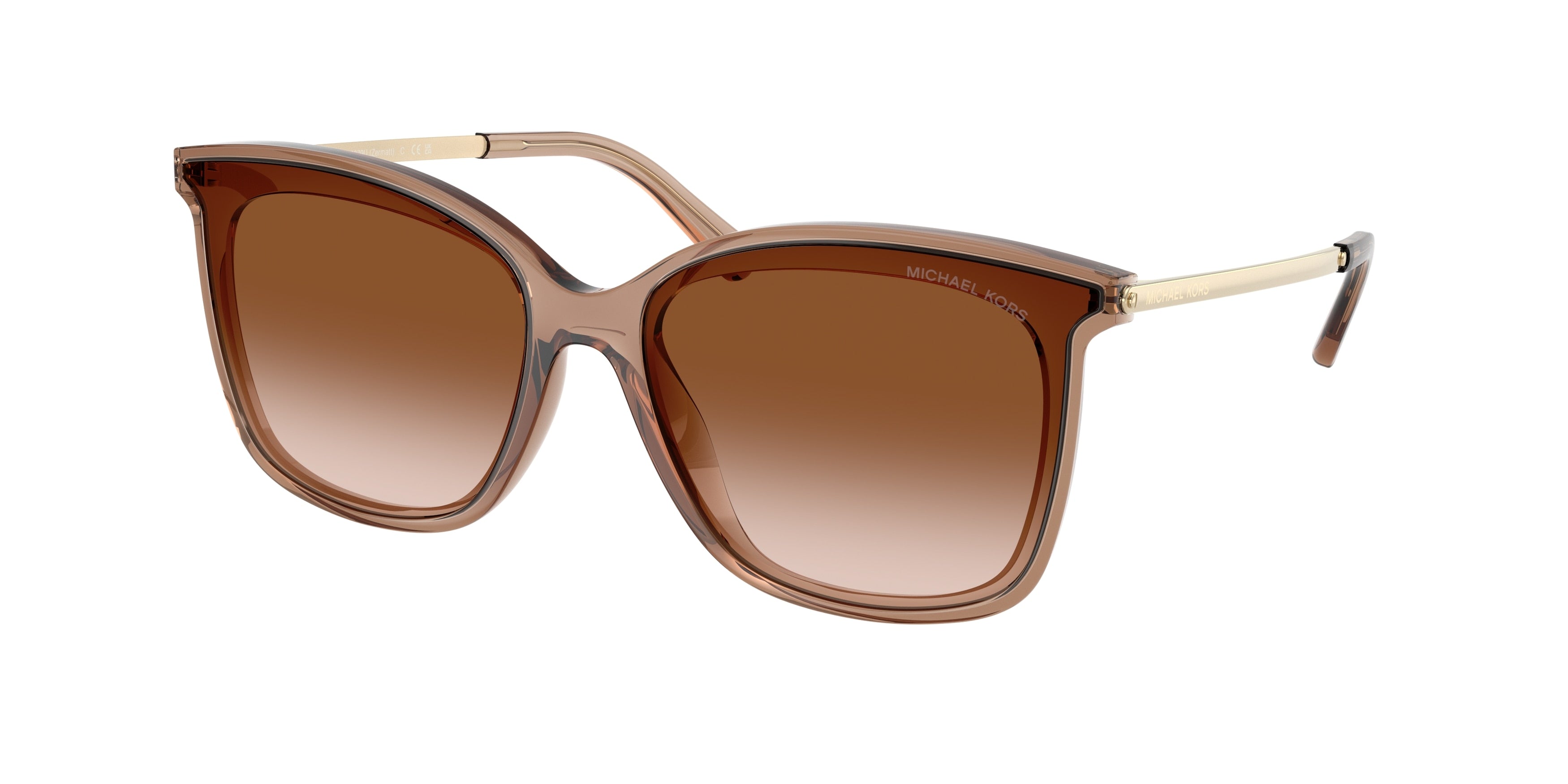 Gafas de Sol Michael Kors Zermatt MK2079U Marrón Traslúcido y Marrón Degradé