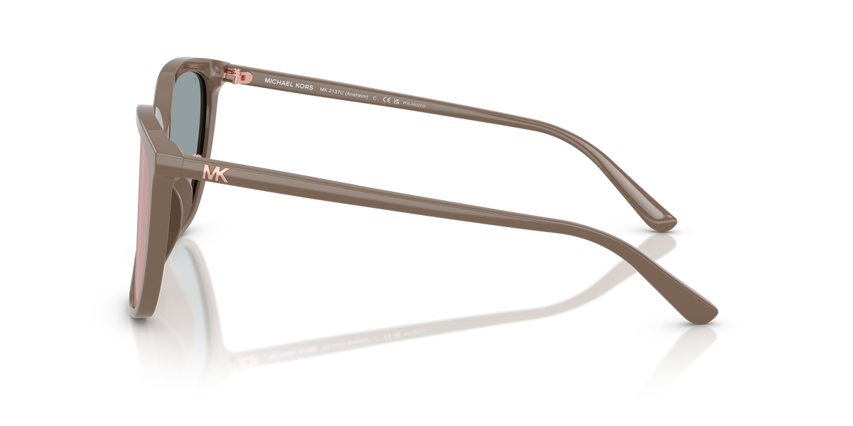 Gafas de Sol Michael Kors Anaheim MK2137U Ceniza claro y Rose Gold Polarized