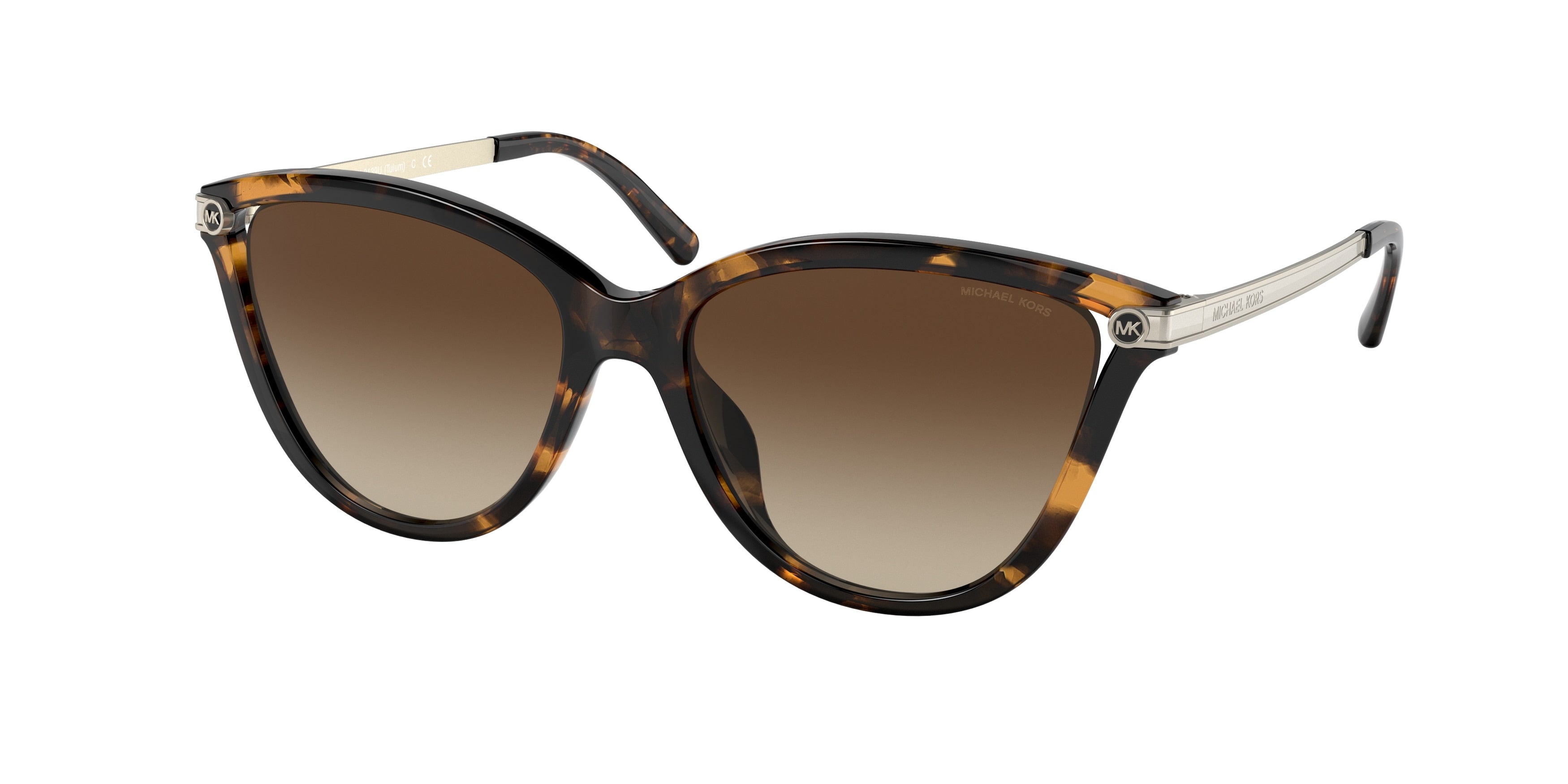 Gafas de Sol Michael Kors Tulum MK2139U Carey Oscuro y Marrón Degradé