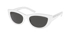 Gafas de Sol Michael Kors Rio MK2160 Blanco Óptico y Gris Oscuro Sólido