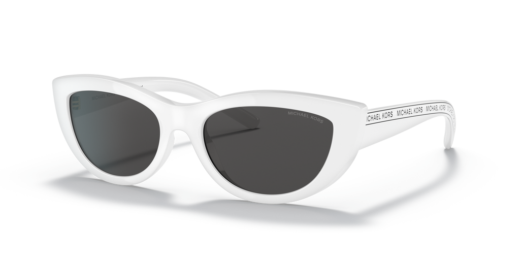 Gafas de Sol Michael Kors Rio MK2160 Blanco Óptico y Gris Oscuro Sólido
