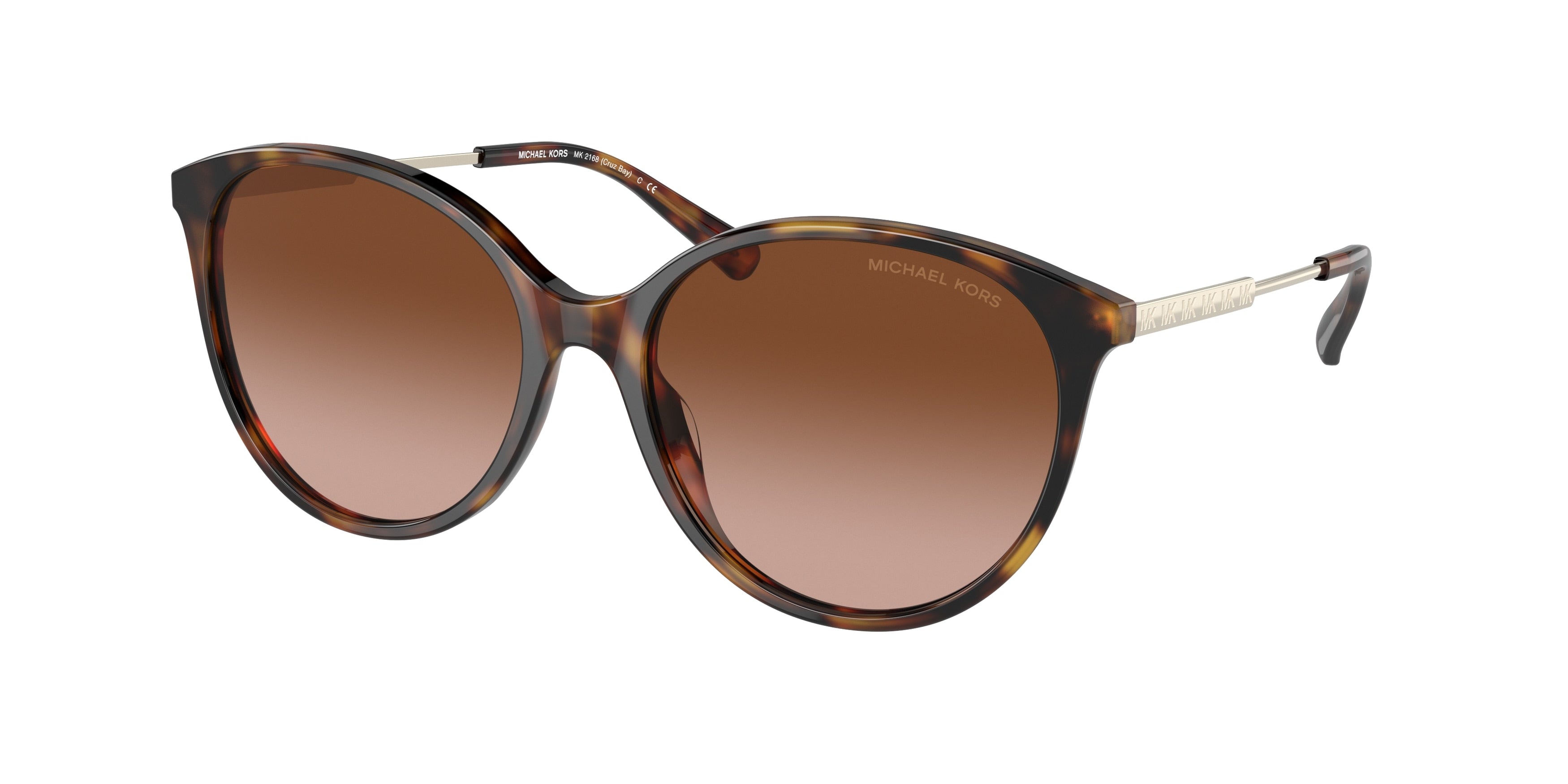 Gafas de Sol Michael Kors Cruz Bay MK2168 Carey Ámbar y Marrón Degradé