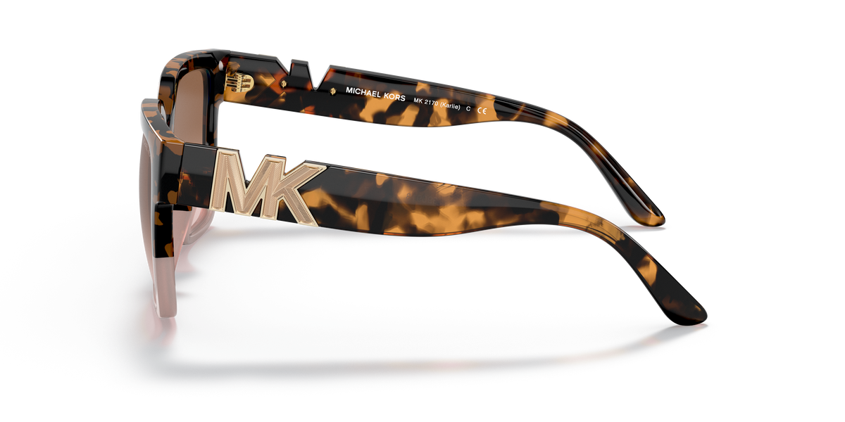 Gafas de Sol Michael Kors Karlie MK2170U Tipo Carey y Marrón y Rosa Degradé