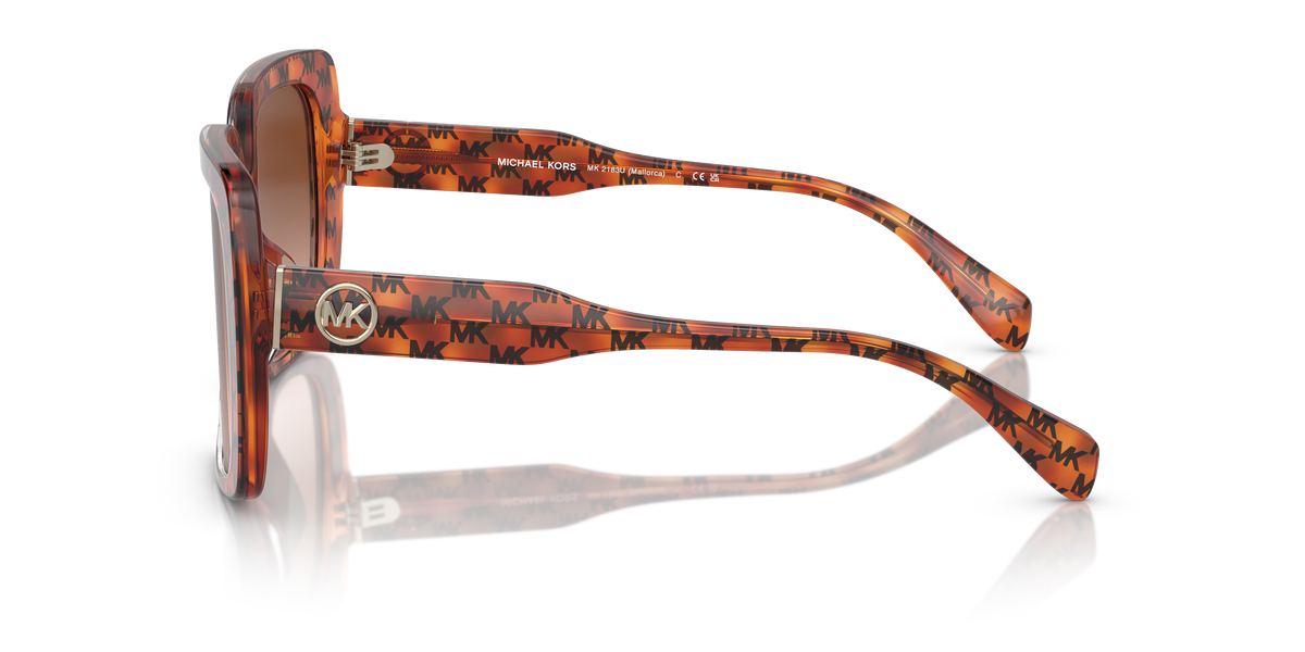 Gafas de Sol Michael Kors Mallorca MK2183U Amber Mk Heritage y Marrón Degradé