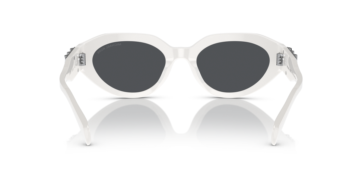 Gafas de Sol Michael Kors Empire Oval MK2192 Blanco Óptico y Gris Sólido