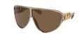 Gafas de Sol Michael Kors Empire Shield MK2194 Marrón Traslúcido y Marrón Oscuro