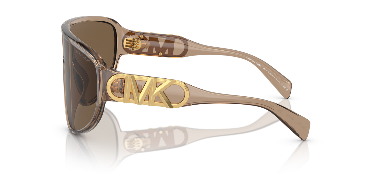 Gafas de Sol Michael Kors Empire Shield MK2194 Marrón Traslúcido y Marrón Oscuro
