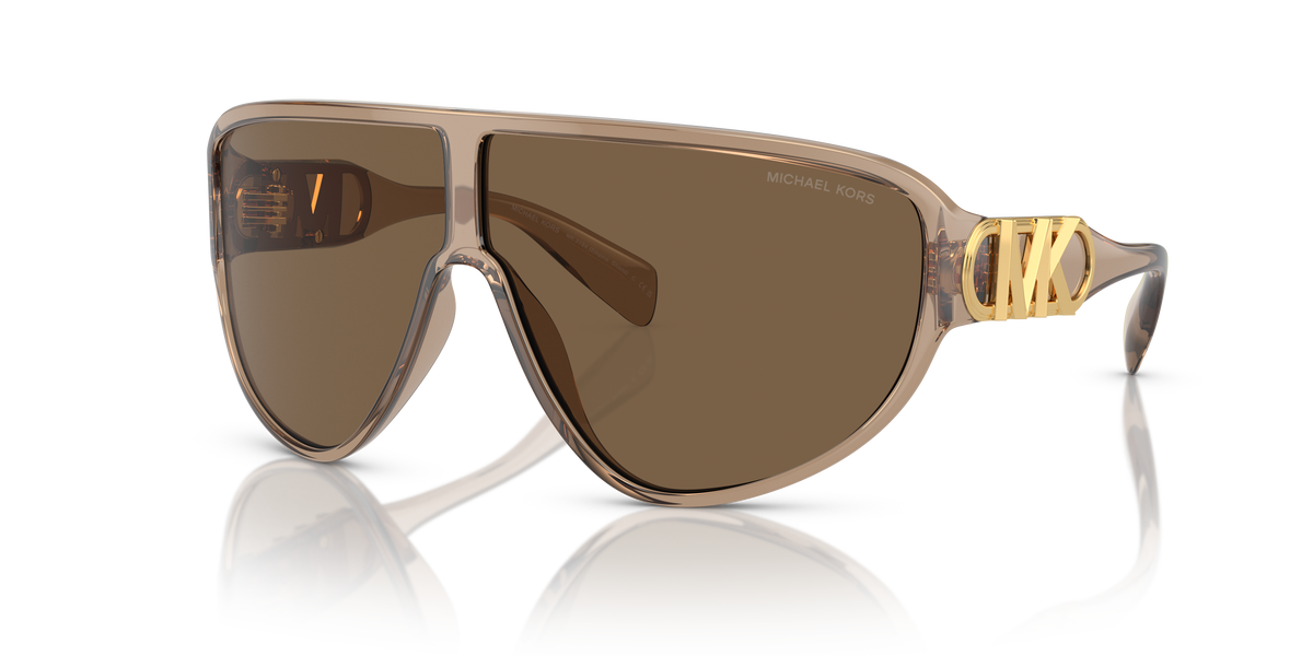 Gafas de Sol Michael Kors Empire Shield MK2194 Marrón Traslúcido y Marrón Oscuro