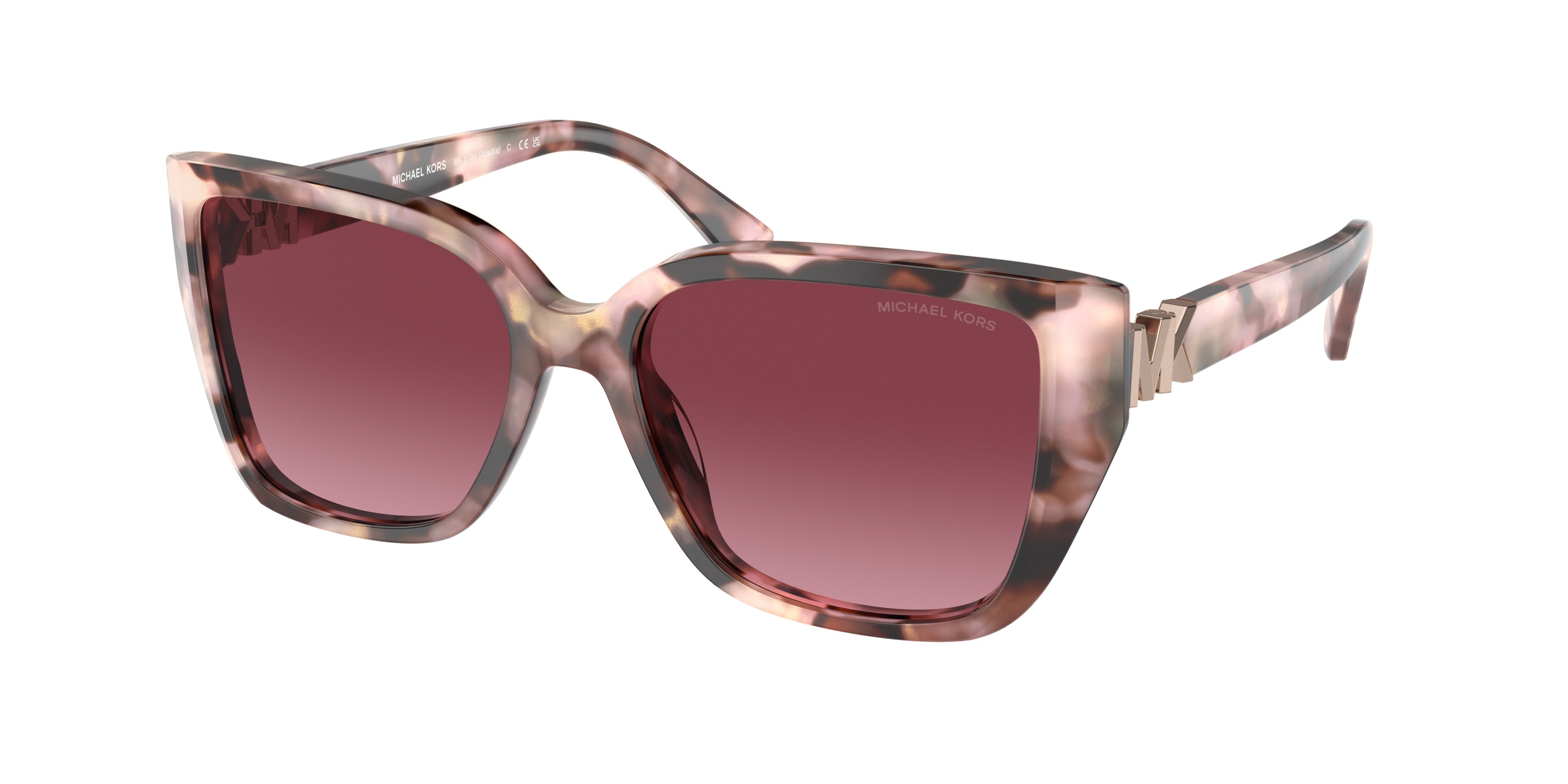 Gafas de Sol Michael Kors Acadia MK2199 Tortuga rosa nacarada y Borgoña Degradé