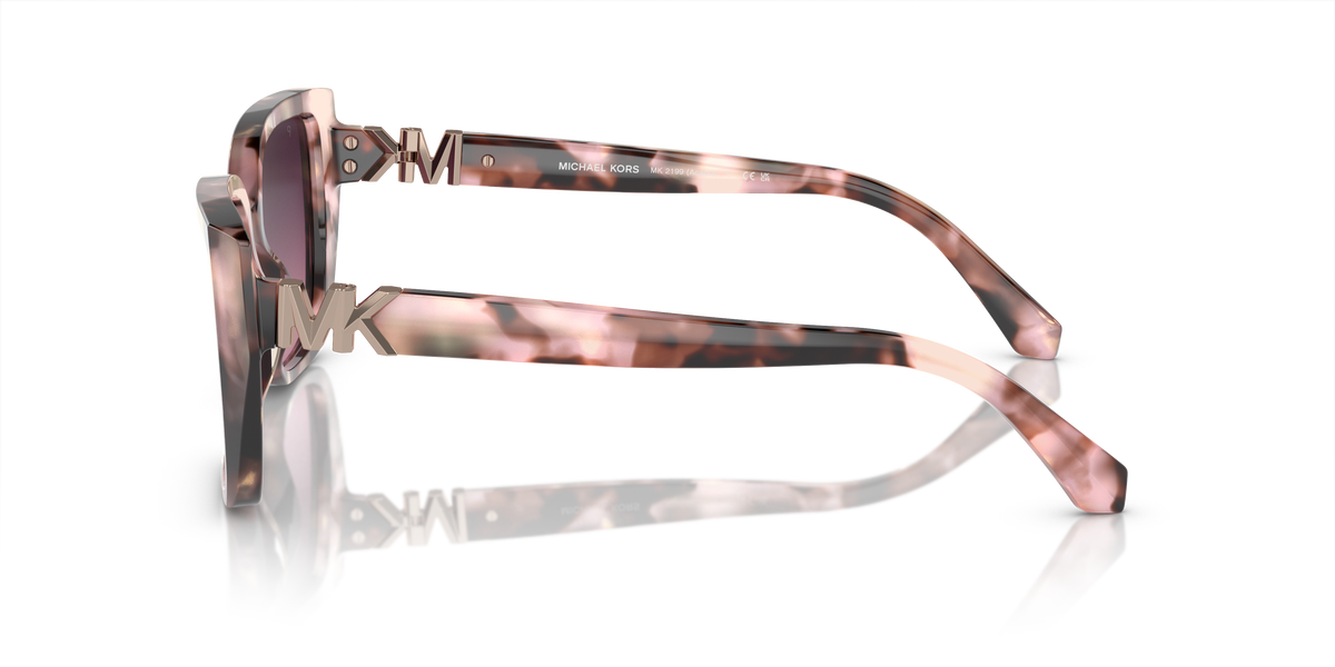 Gafas de Sol Michael Kors Acadia MK2199 Tortuga rosa nacarada y Borgoña Degradé Polarizado