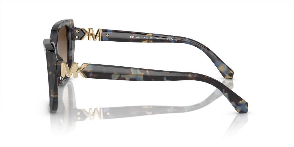 Gafas de Sol Michael Kors Acadia MK2199 Tortuga azul brillante y Marrón Degradé