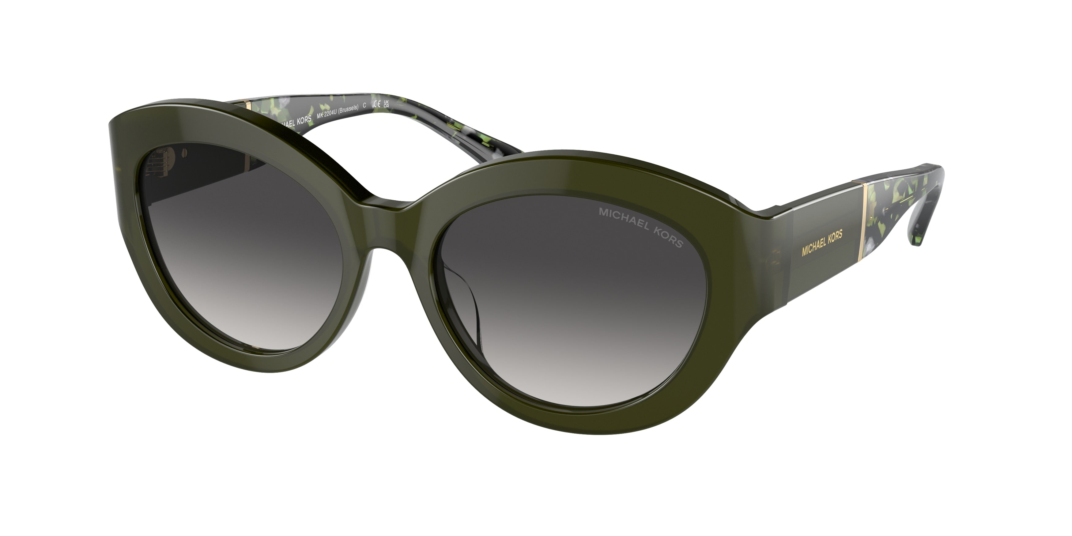 Gafas de Sol Michael Kors Brussels MK2204U Verde Ópalo y Gris Claro Degradé