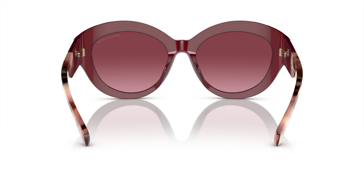 Gafas de Sol Michael Kors Brussels MK2204U Rojo Oscuro Traslúcido y Borgoña Degradé