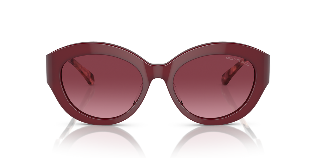 Gafas de Sol Michael Kors Brussels MK2204U Rojo Oscuro Traslúcido y Borgoña Degradé