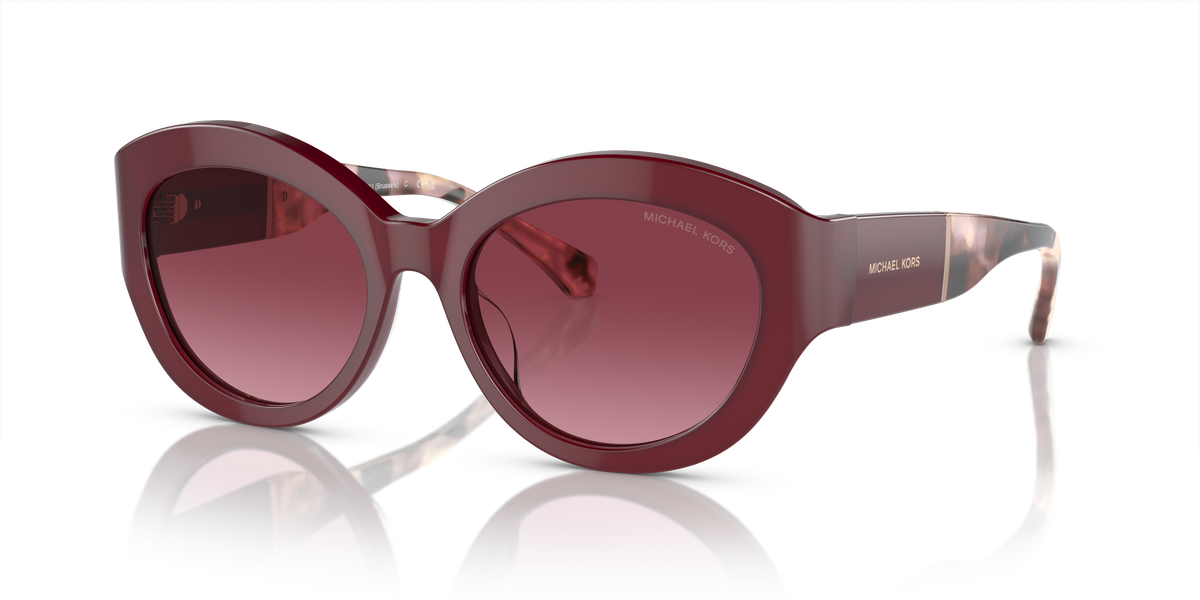 Gafas de Sol Michael Kors Brussels MK2204U Rojo Oscuro Traslúcido y Borgoña Degradé