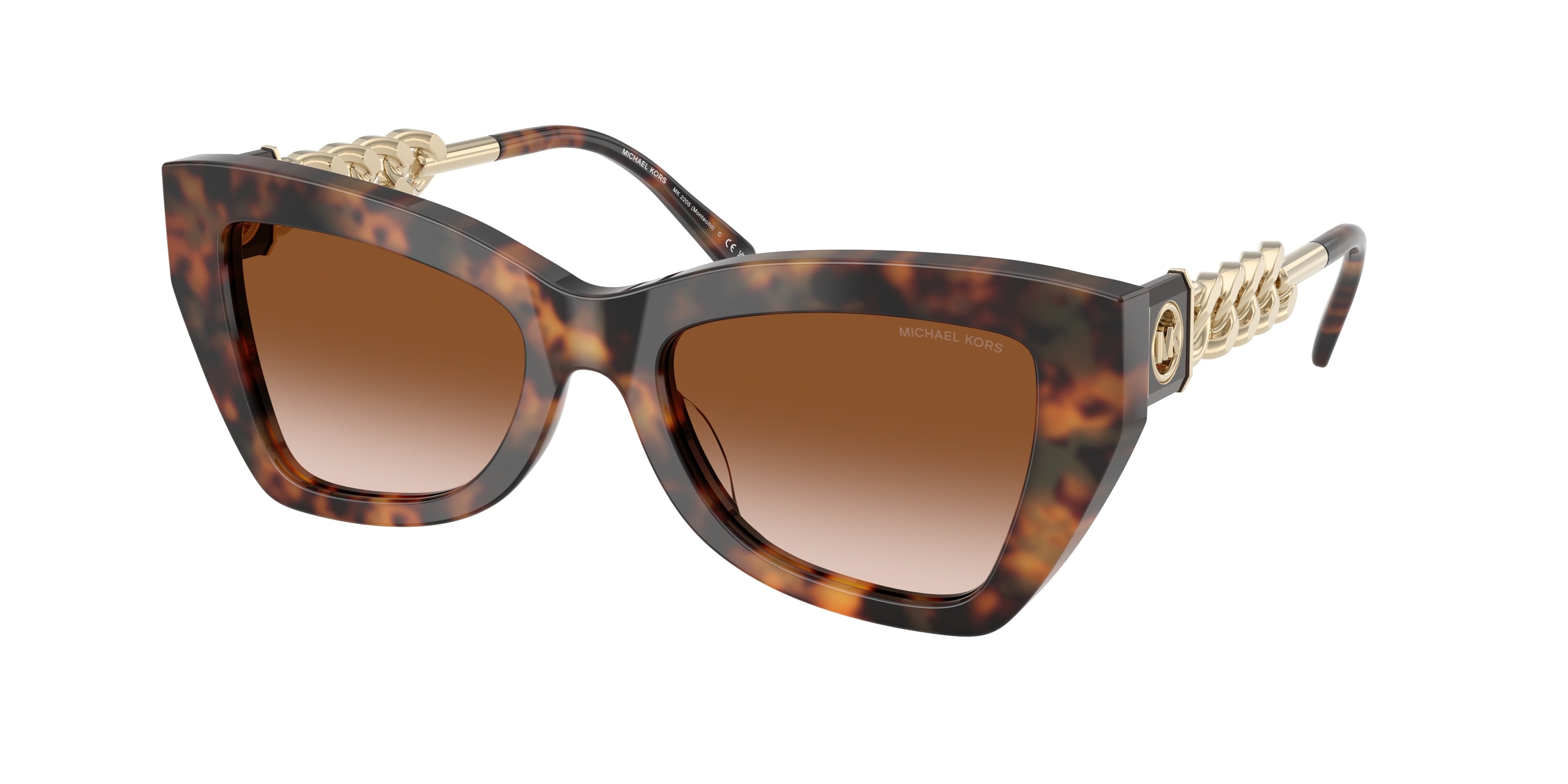 Gafas de Sol Michael Kors Montecito MK2205 Carey Jet Set y Marrón Degradé