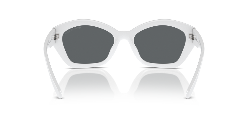 Gafas de Sol Michael Kors Bel Air MK2209U Blanco Óptico y Gris Oscuro Sólido