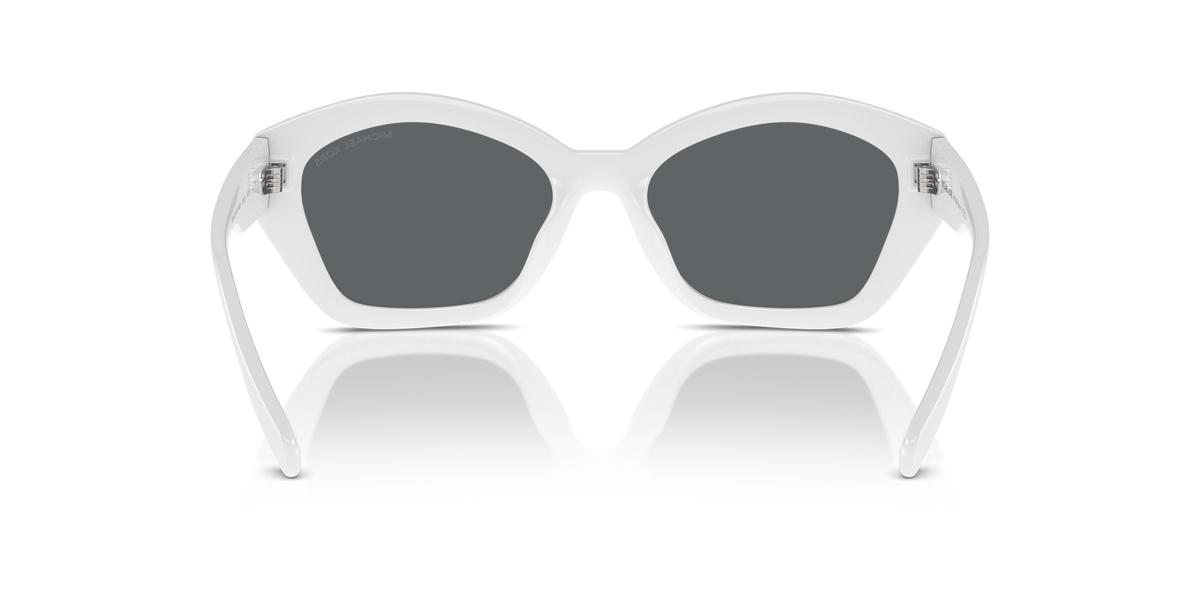 Gafas de Sol Michael Kors Bel Air MK2209U Blanco Óptico y Gris Oscuro Sólido