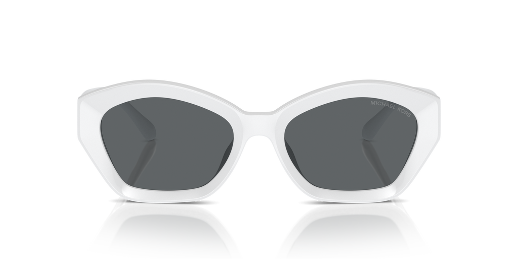 Gafas de Sol Michael Kors Bel Air MK2209U Blanco Óptico y Gris Oscuro Sólido