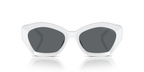 Gafas de Sol Michael Kors Bel Air MK2209U Blanco Óptico y Gris Oscuro Sólido
