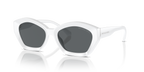 Gafas de Sol Michael Kors Bel Air MK2209U Blanco Óptico y Gris Oscuro Sólido