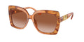 Gafas de Sol Michael Kors Nice MK2213 Carey estampado ámbar y Marrón Claro Degradé