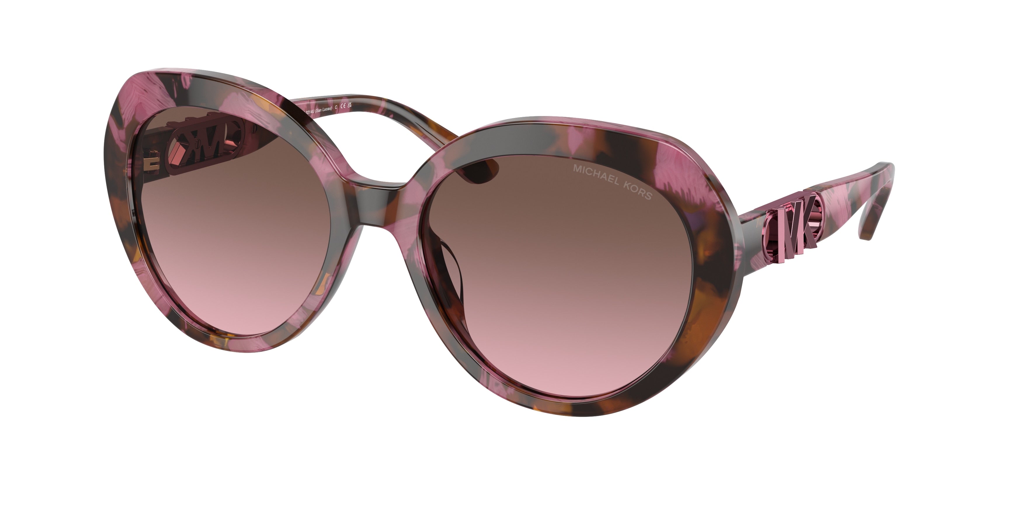 Gafas de Sol Michael Kors San Lucas MK2214U Carey estampado ciruela y Cordobán Degradé
