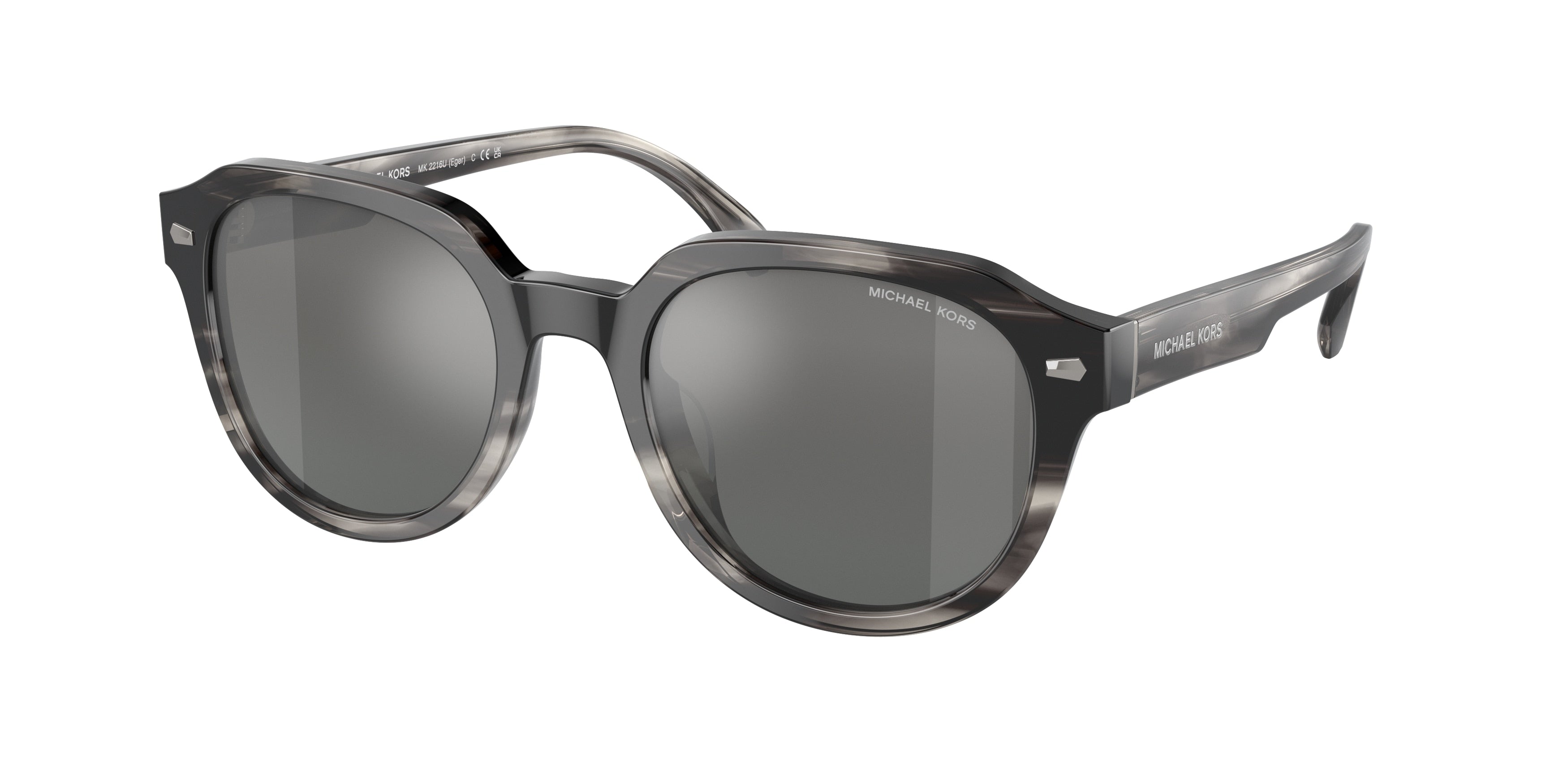 Gafas de Sol Michael Kors Eger MK2216U Cuerno Negro y Gris