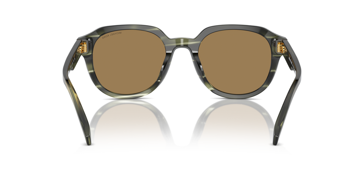 Gafas de Sol Michael Kors Eger MK2216U Cuerno Verde Olivo y Verde Olivo