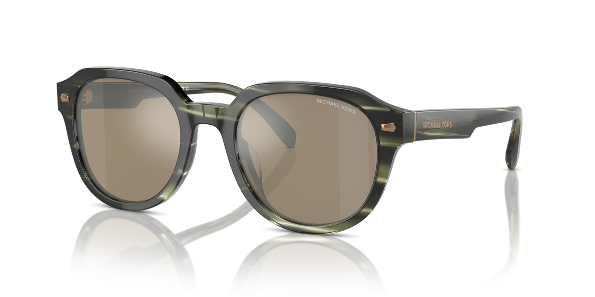 Gafas de Sol Michael Kors Eger MK2216U Cuerno Verde Olivo y Verde Olivo