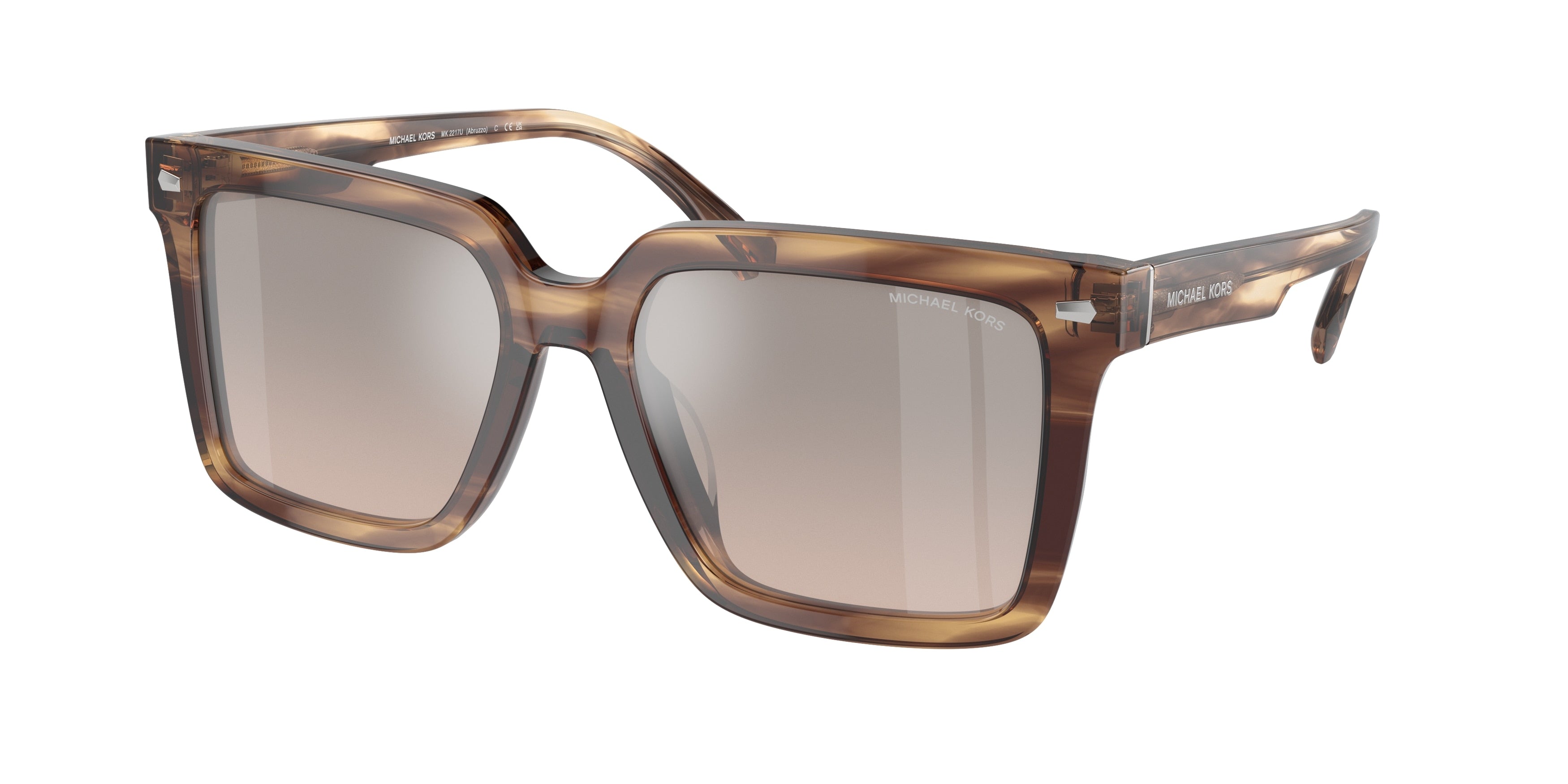 Gafas de Sol Michael Kors Abruzzo MK2217U Cuerno Marrón y Marrón y Negro