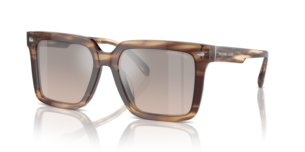 Gafas de Sol Michael Kors Abruzzo MK2217U Cuerno Marrón y Marrón y Negro